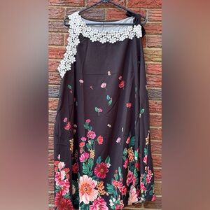 SHEIN Black Floral Dress